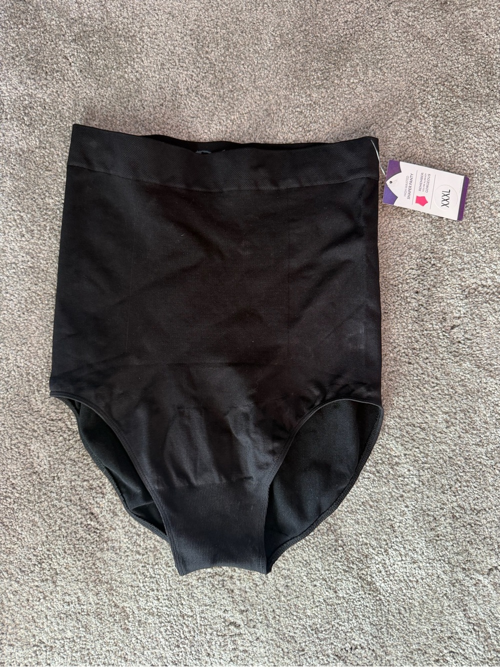 Girls High-Waist Black Shaping Bottoms